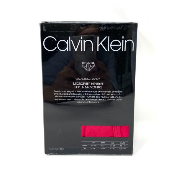 🌿SALE🌿 Calvin Klein 3 PACK Men's Hip Brief Blue Gray Logo Size S XL NP21620936 - Picture 5 of 7